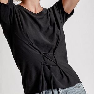 Nation LTD Black Ida Corset Tshirt size S